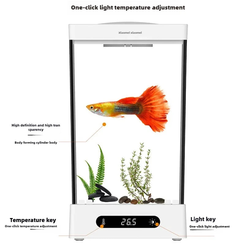 Smart betta dedicated fish tank desktop mini small ecological self-circulating desktop aquarium fish tank