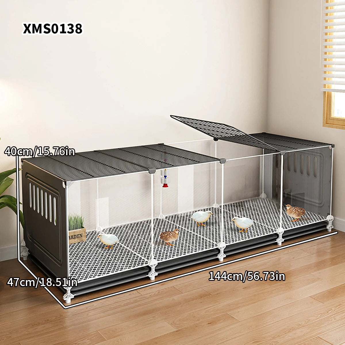 Chicken Cage Household Large Breeding Cage Chicken Coop Automatic Cleaning Duck Cage Wire Mesh Balcony Outdoor Poultry Cage