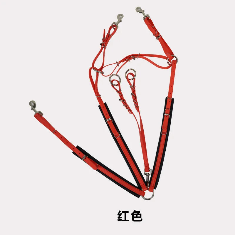 PVC Endurance Breastplate Adjustable Martingale Set Equestrian Tack Horse Riding Gear Saddle Accessories
