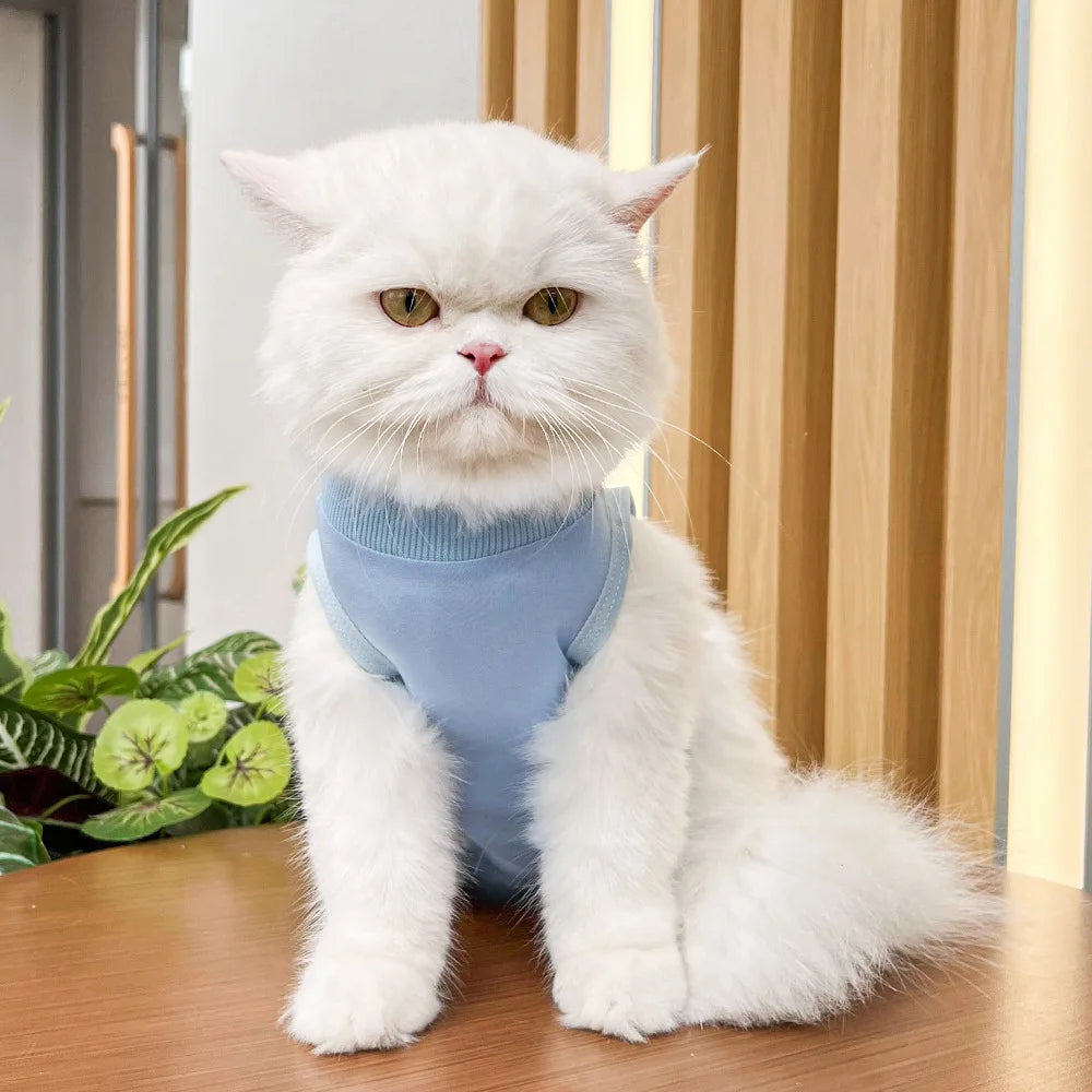 Cats Surgery Recovery Suit for Small Medium Dog Cat Vest Pet Shirt Soft Pajamas After Surgery Wear Recovery Clothes Anti Licking