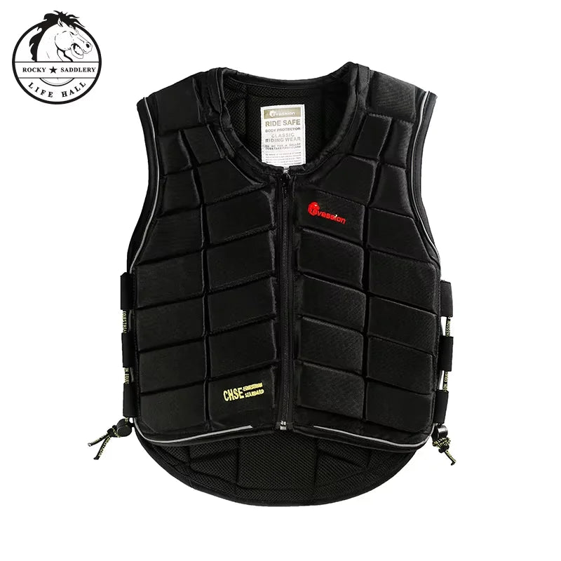 Cavesson Protective vest Thickened equestrian armor Equestrian riding safety body protector horse riding vest equestrian body armor