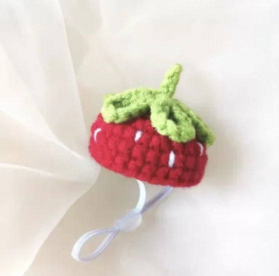 Cute Handmade Knitted Hat Hamster Decoration Chipmunk Guinea Pig Hamster Accessories Hamster Toy Halloween Christmas Pet Decor