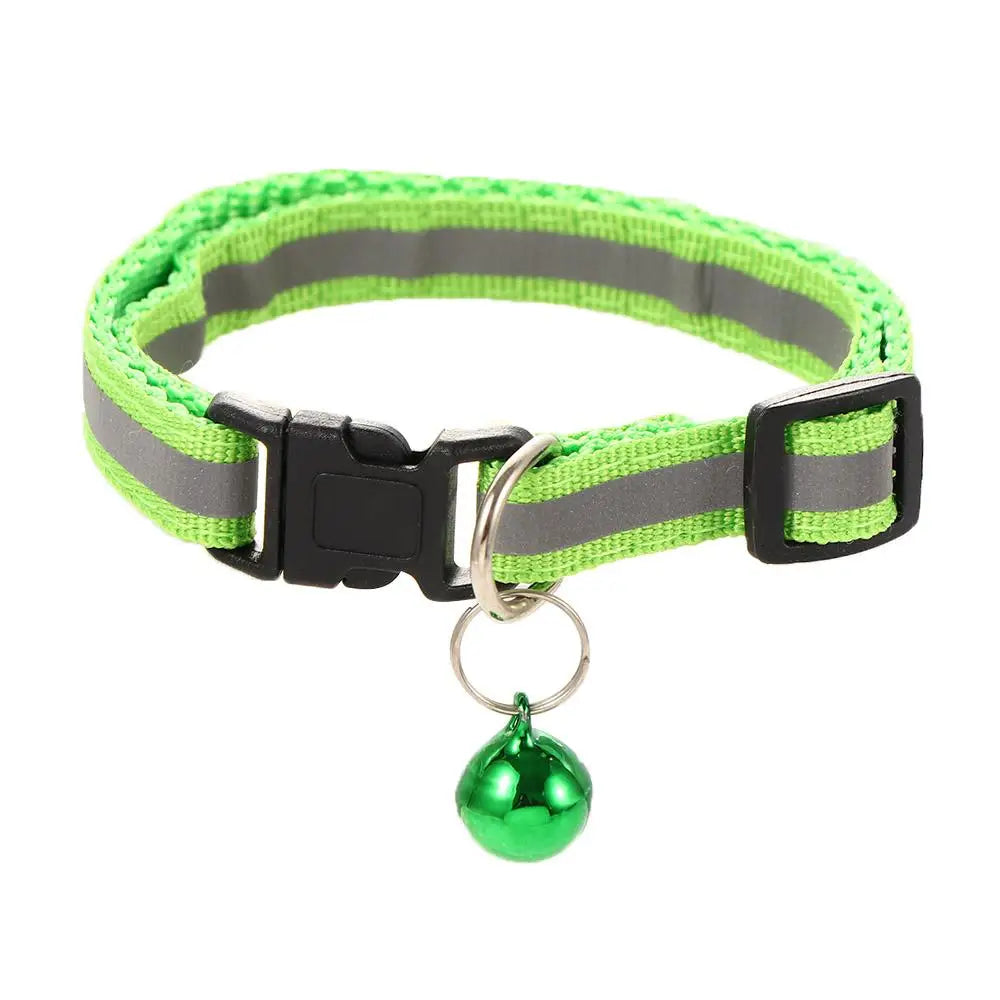 Reflective Flashing Easy Wear Nylon For Puppy Kitten Dog Accessories Pet Supplies Cat Collar Pet Collar