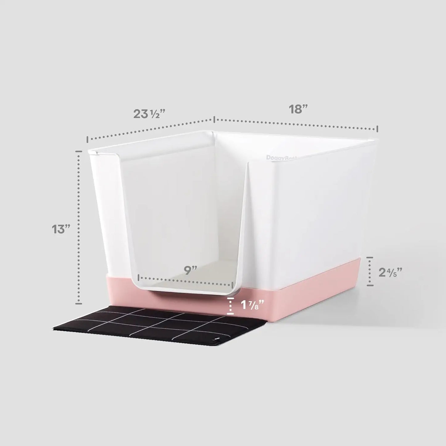 Indoor Dog Toilet Solution - No Mess and Splash Guard - Potty Training Pad Holder