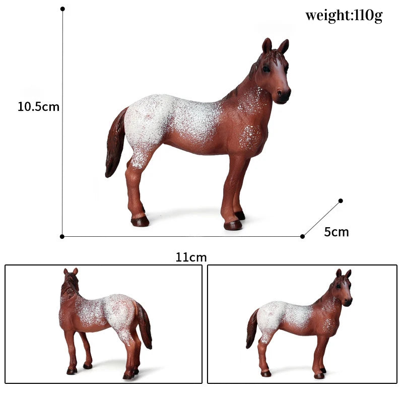 Miniature Horse Cowboy Stud Farm Stable Horseman Action Figures Animal Model Appaloosa Harvard Hannover Clydesdale Quarter Horse and more