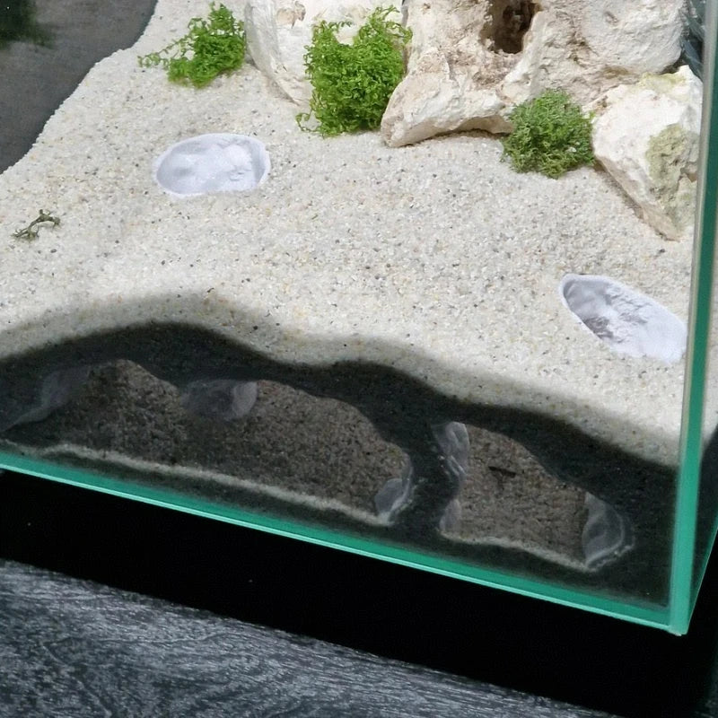 Fish Tank Underground Cave for Fish Shrimp Reptile Shelter Hiding Houses, Landscaping Ornaments 3D Printing Aquarium Decorations