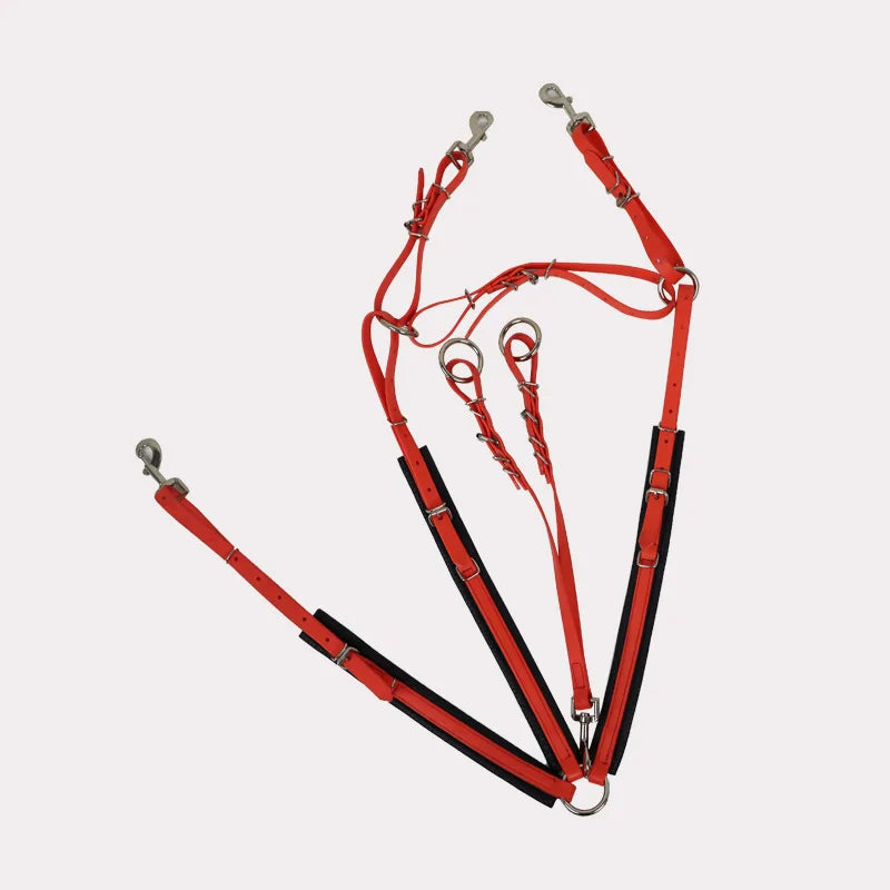 PVC Endurance Breastplate Adjustable Martingale Set Equestrian Tack Horse Riding Gear Saddle Accessories