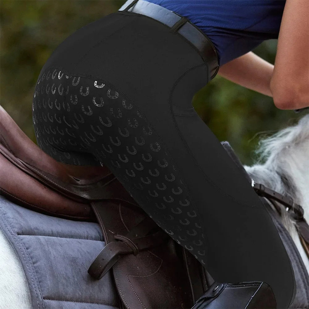New Sports Women's Full Seat Riding Pants Anti slip quick drying Tights Active Silicon Grip Horse Riding Tights Equestrian Breeches