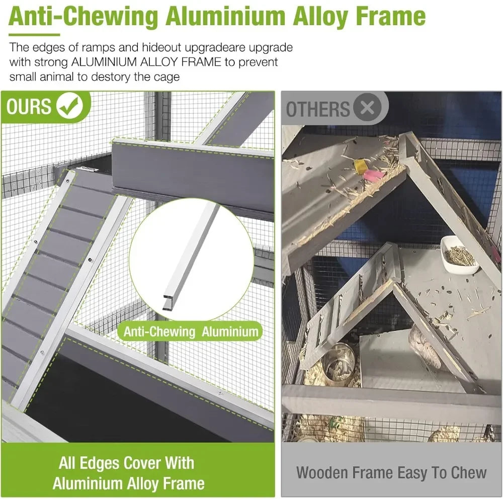 High Quality Minimalist 5 Levels Small Animal Cage for Chinchilla, Lizard, Chameleon, Squirrel, Hedgehogs