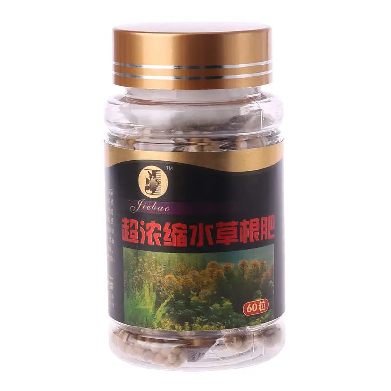60 Pieces Root Freshwater Aquarium Aquatic Plant Fertilizer 60 Capsules Mixed Nourishing for Water Plant