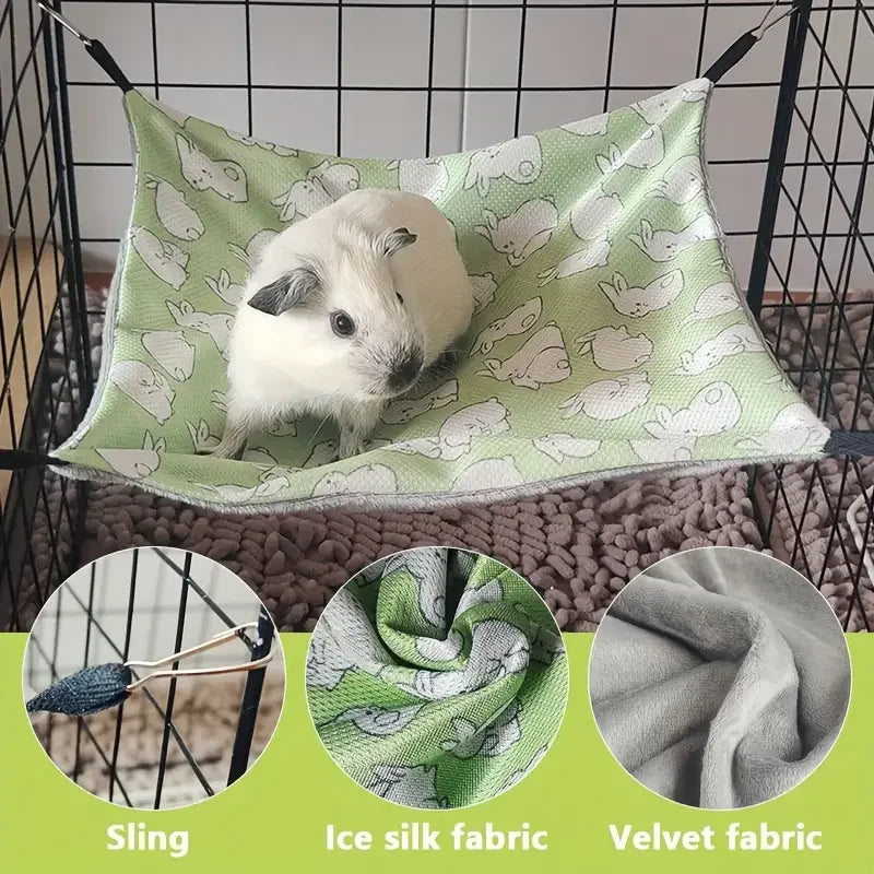 Double-Sided Hammock with Sling Small Pets Accessory Equipment