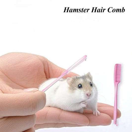Hamster Mini Comb Golden Bear Flower Branch Mouse Rabbit Comb Brush Hair Shedding and Floating Cleaning Products 1pcs