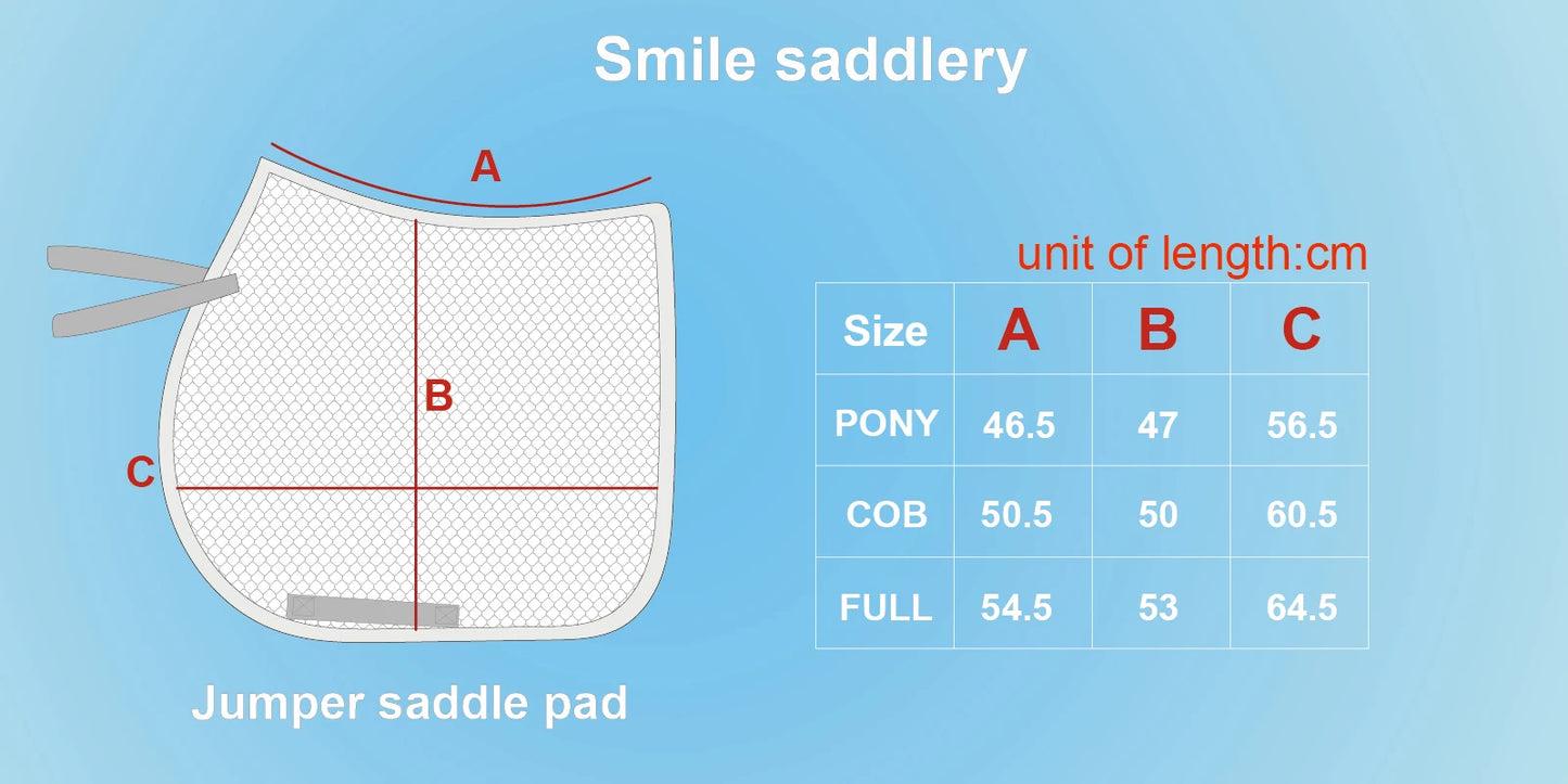 Custom  Amethyst Shining Sparkling  Horse Saddle Pad Breathable Cotton Inside Layer