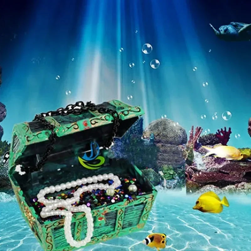 Resin Treasure Hunter Diver Fish Tank Decor Mini Ornament Aquarium Decoration Underwater Landscape