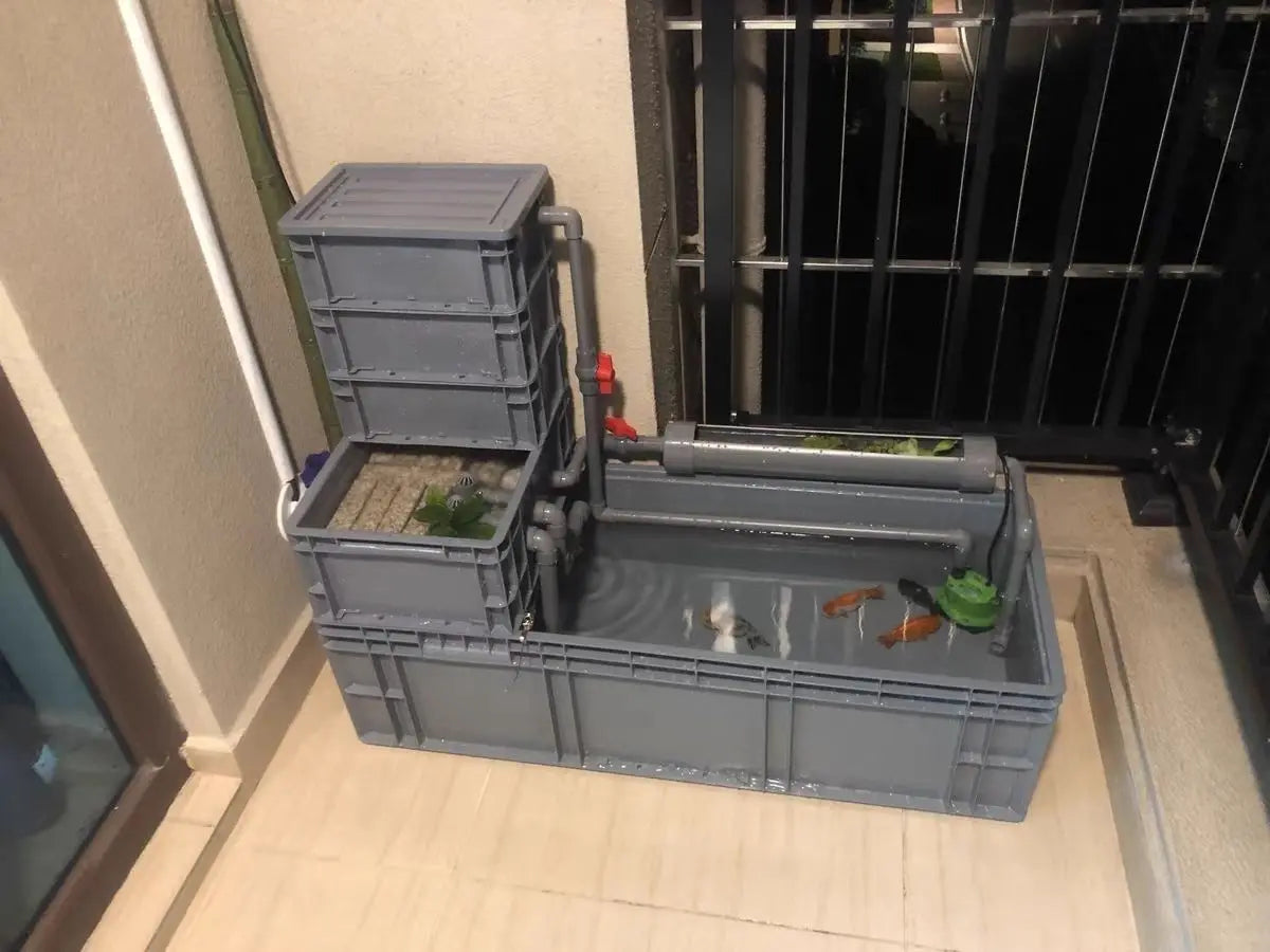 Tank-free fish tank swamp turtle tank raising turnover box filter mixed ecological tank changing water raising turtle box large
