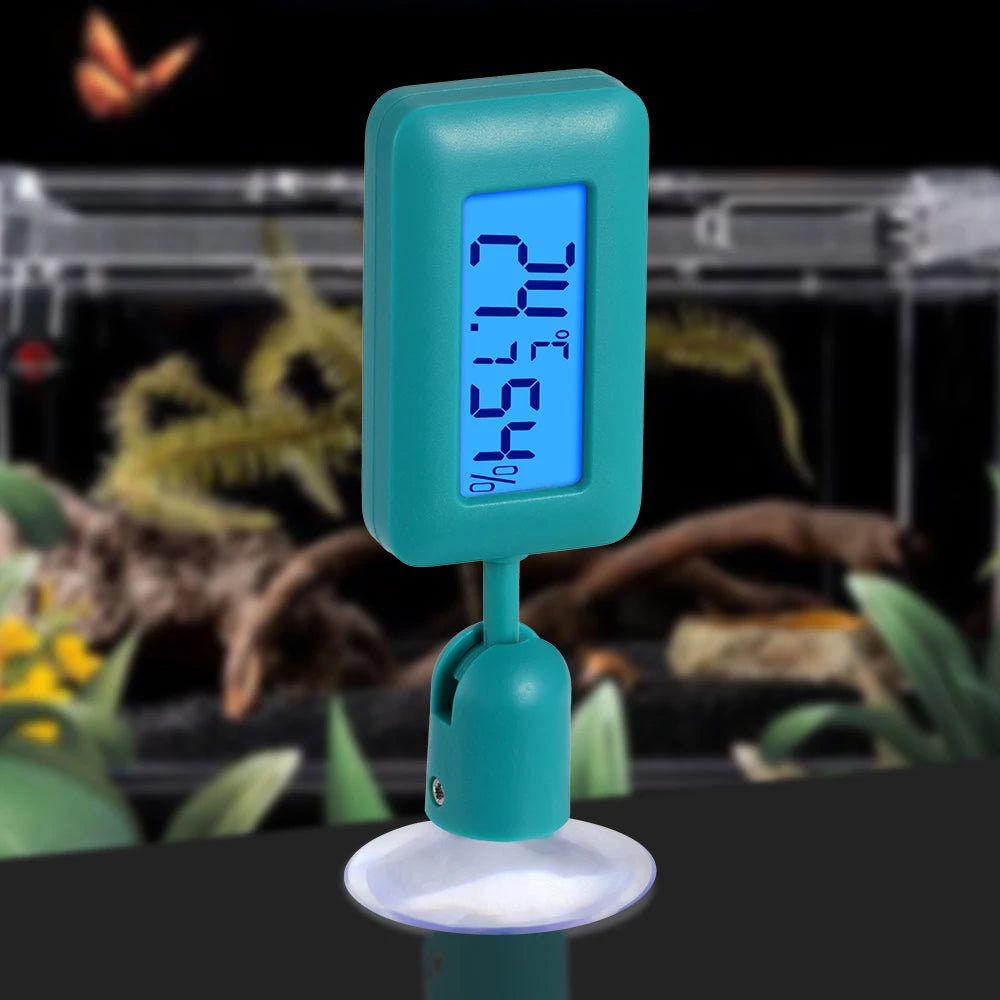 Digital Display Reptile Terrarium Thermometer High-Accuracy Reptile Tank Thermometer for Reptiles and Amphibians
