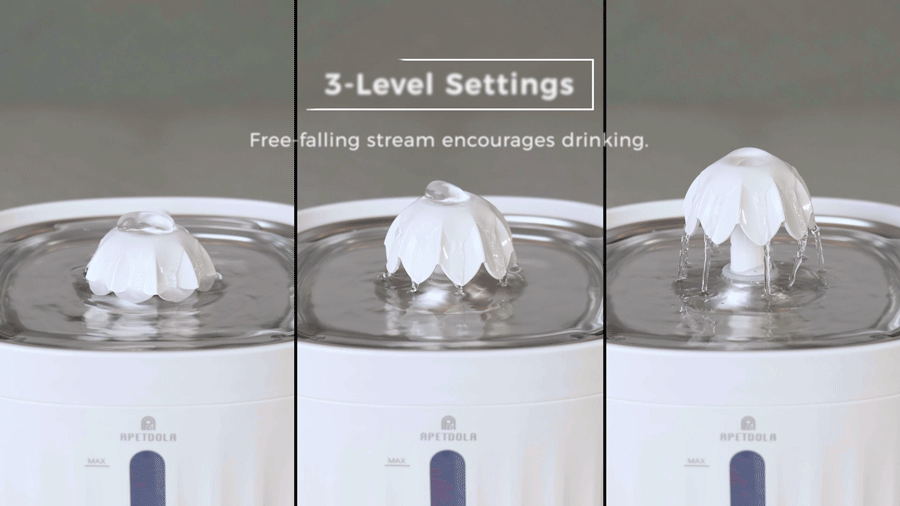 Cat Water Fountain Automatic Pet Water Dispenser for Cats Dogs with Stainless Steel Tray 6-level Filtering System fp10