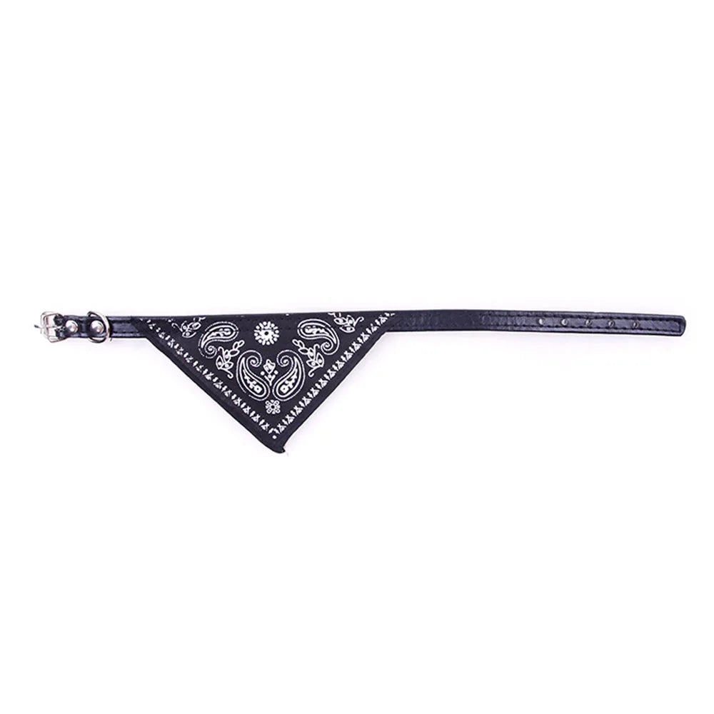 Cute Printed Bandana Cat Collar Puppy Dog Cat Scarf Collar Adjustable Triangular Pet Bandana Collar for Kittens Small Animals