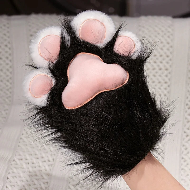 Fursuit Paw Gloves Boots Giant Wearable Accessories Plush Toys Furry Cosplay Cat Bear Shoes Cute Fluffy Animal Manga Party