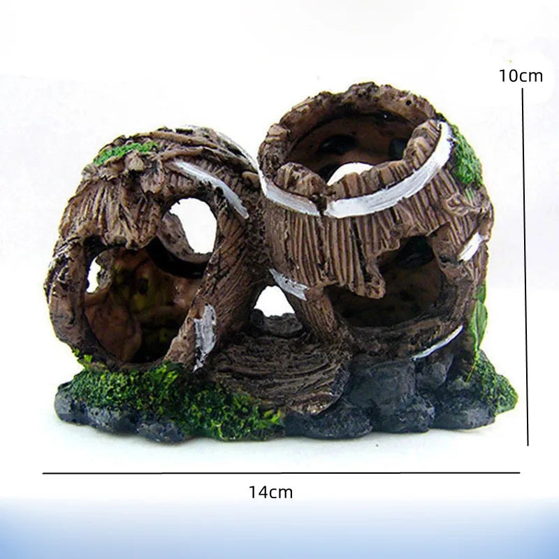 Fish Tank Artificial Resin Landscape Decoration Aquarium Equipment Accessories Ornament Cave Aquatic Pet Fish