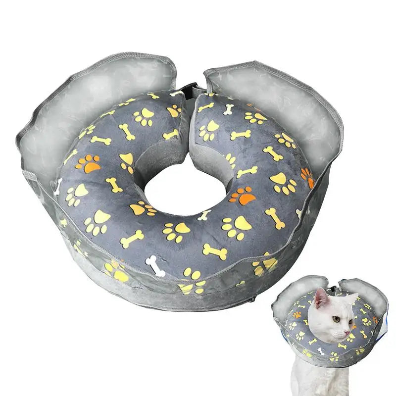 Inflatable Collar Anti-bite Injury Elizabethan Collar For Dogs Cat Recovery Neck Wound Protective Accessories