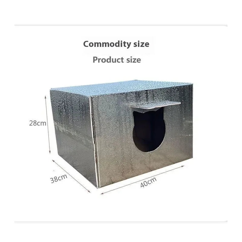 Outdoor Cat House Pet Shelter Waterproof Stray Cats Cold Windproof Scratch-Resistant Four Seasons Tent Dog Nest Warm House