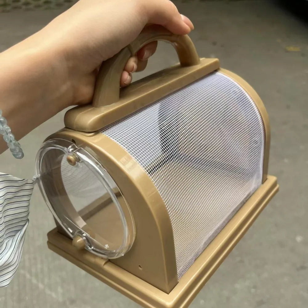 Summer Bird Cage Parrot Transfer Large Space Portable Parrot Carrying Cage Breathable Insect Observation Cages Bird Accessories