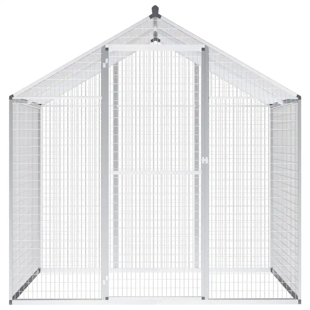 Outdoor aluminum aviary versatile bird home aluminum construction easy assembly  178x242x192 cm / 178x122x194 cm
