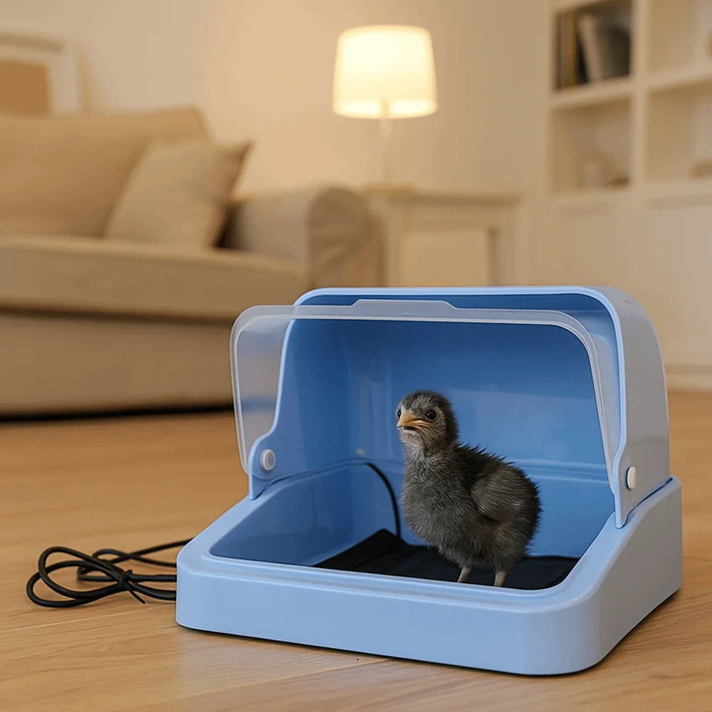 Visual Bird Incubator Adjustable Heat 3-speed Adjustment Chick Brooder Thermostat Controlled Bird Brooding Box Poultry Habitat