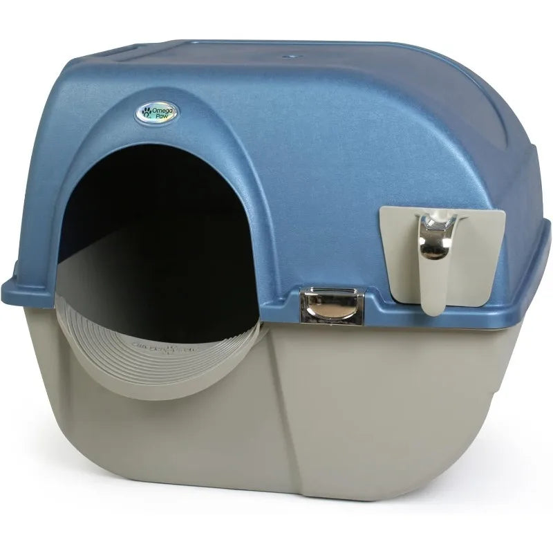 Premium Roll 'n Clean Litter Box Large Cat, Peral Blue (PR-RA20-1)