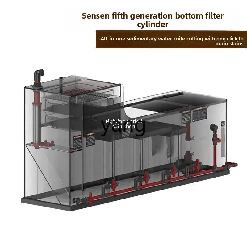 LTT fish tank bottom filter filter tank wet and dry separator siphon tank