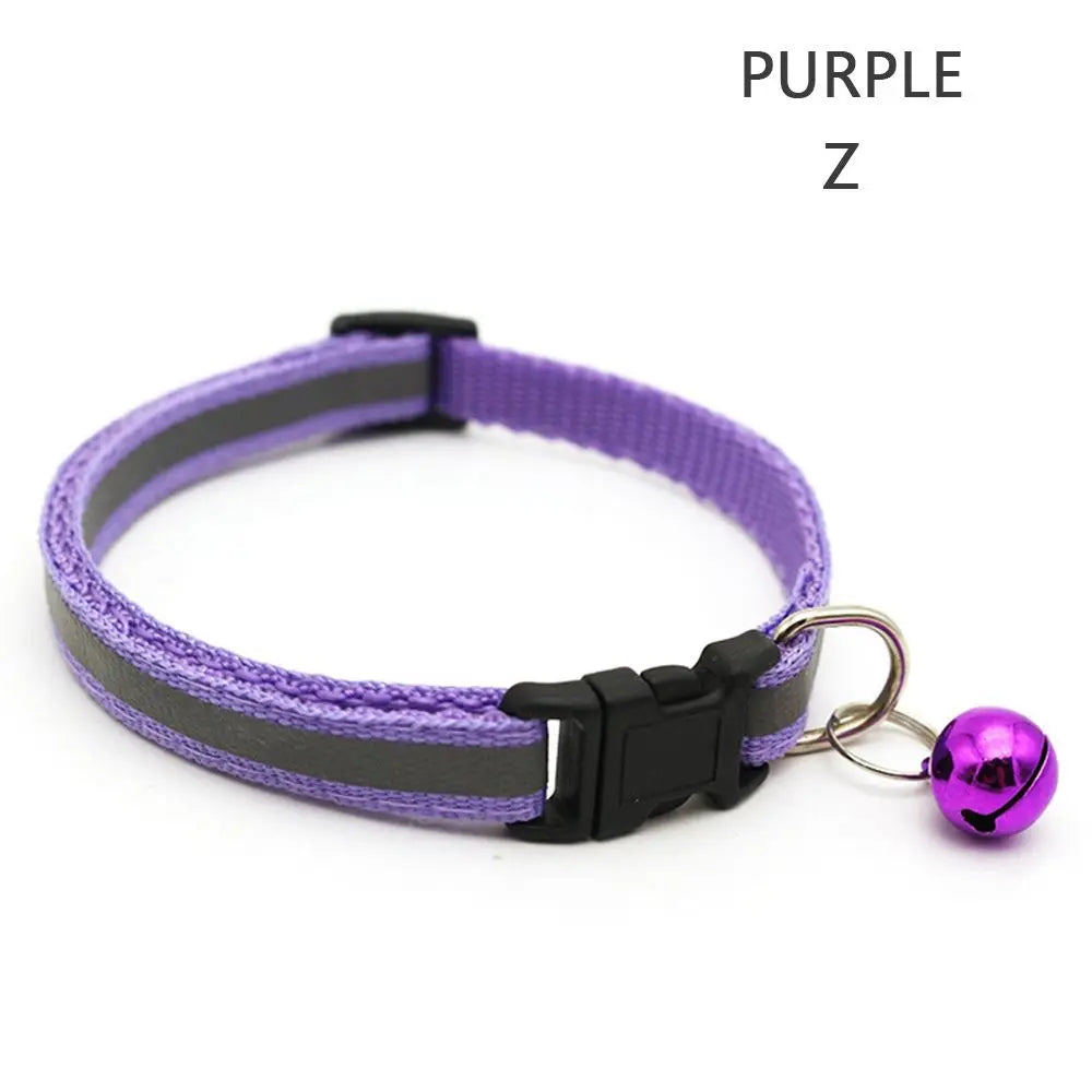 Reflective Flashing Easy Wear Nylon For Puppy Kitten Dog Accessories Pet Supplies Cat Collar Pet Collar
