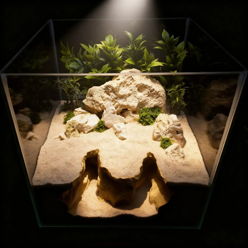 Hiding House for Fish, Shrimp and Reptiles, Landscaping Ornament,3D-Printed Aquarium Decoration, Fish & Aquatic Pet Supplies, Reptile Supplies