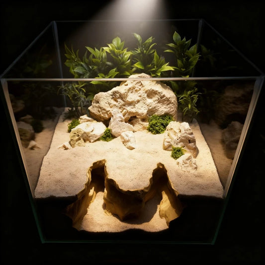 Hiding House for Fish, Shrimp and Reptiles, Landscaping Ornament,3D-Printed Aquarium Decoration, Fish & Aquatic Pet Supplies, Reptile Supplies