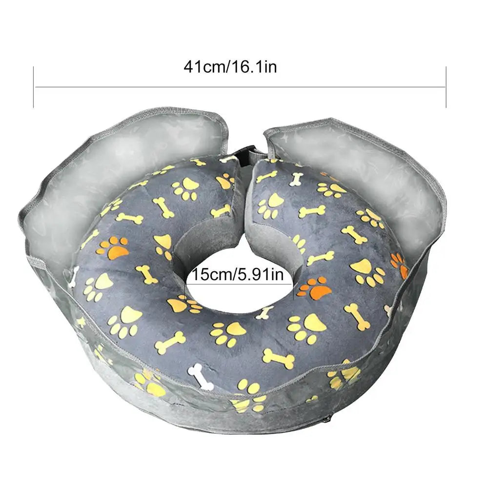 Inflatable Collar Anti-bite Injury Elizabethan Collar For Dogs Cat Recovery Neck Wound Protective Accessories