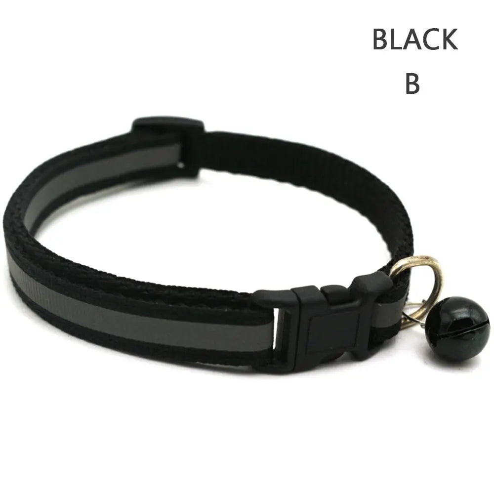 Reflective Flashing Easy Wear Nylon For Puppy Kitten Dog Accessories Pet Supplies Cat Collar Pet Collar