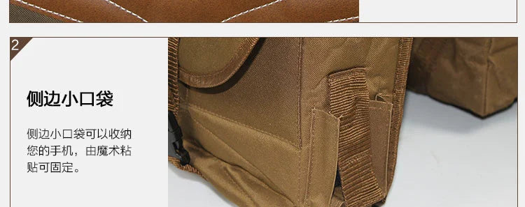 Equestrian Riding Saddle Bag Knight Equipment Western Saddle Accessories Riding Gear Oxford Cloth Waterproof