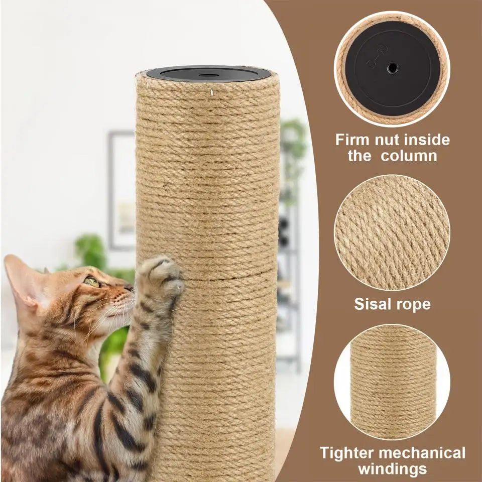 M8 Cat Tree Tower Scratching Post Replacement Set Refill Pole Parts for Kittens Tower Scratch Pole Accessories for Scratching