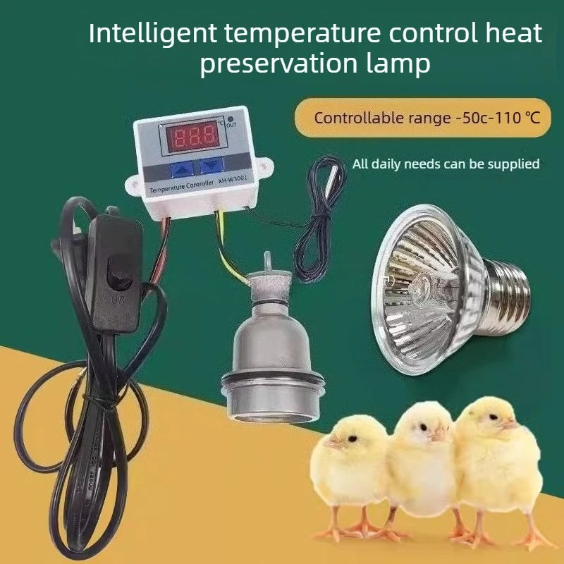 Intelligent Thermostat Heating Lamp Rutin Chicken Brooding Bird Warm Lamp Constant Temperature Breeding Special Heating Lamps