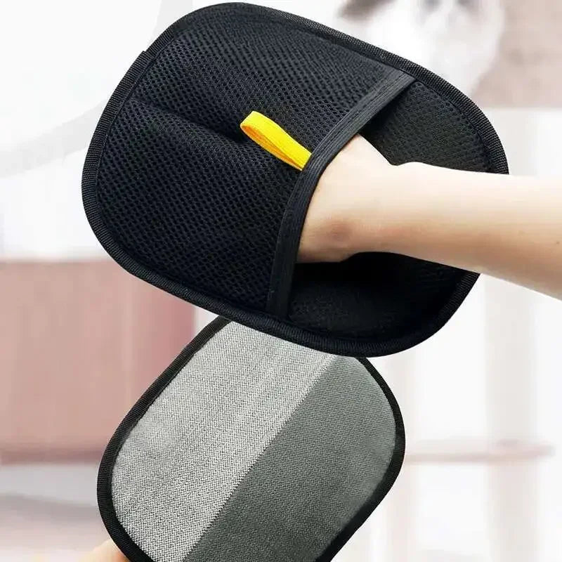 Pet Hair Removal Set Tool Reusable Static Removal Gloves Double-Sided Grooming Gloves Remove Dog Cat Hair Carpets Sofa Cleaner