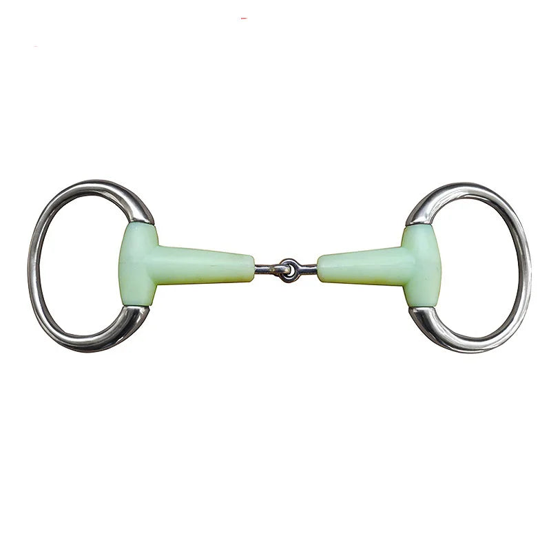 Horse Snaffle Bit Stainless Steel Eggbutt Bit Horse Chew Jointed Mouth Bit Horse Training Equipment Equestrian Products