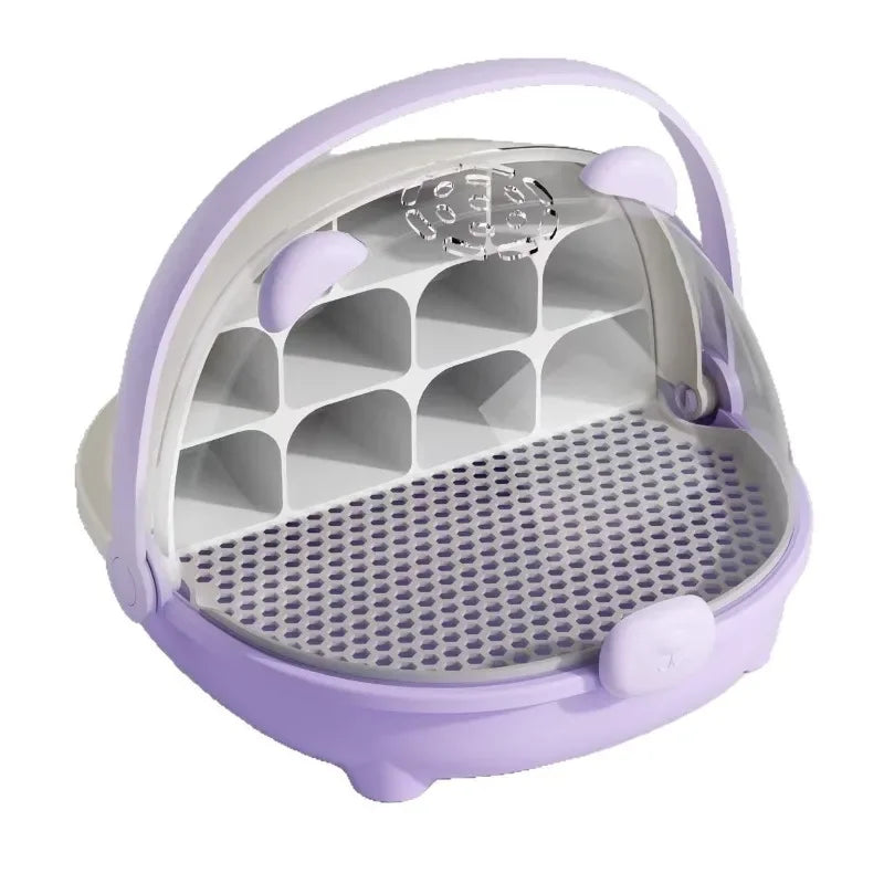 Solid Color Silkworm Raising Set Silkworm Canteen Space Capsule Insect Breeding Box Special Breeding Barn Silkworm Breeding Box