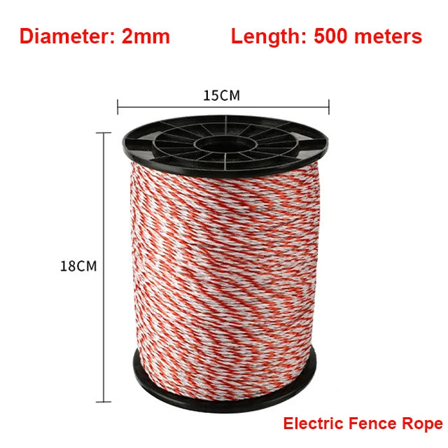 5KM Electric Shepherd for Cattle Animals Farm Electric Shepherd Energizer Livestock LCD Panel Charger High Voltage Pulse Control