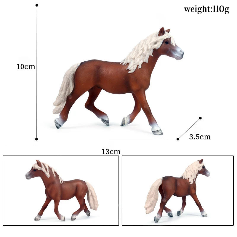 Miniature Horse Cowboy Stud Farm Stable Horseman Action Figures Animal Model Appaloosa Harvard Hannover Clydesdale Quarter Horse and more