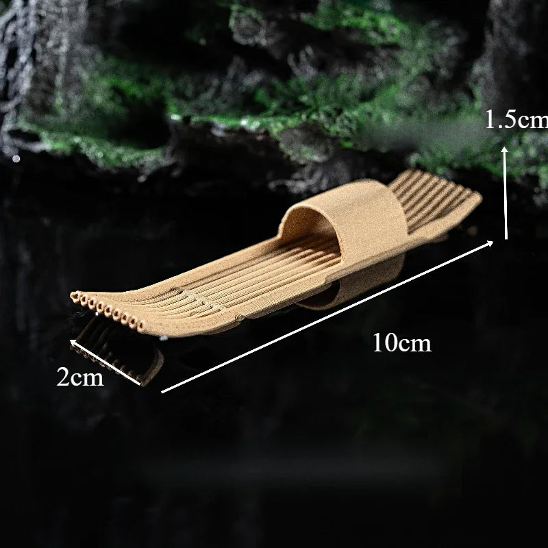Floating Mini Boats Simulation Bamboo Raft for Fish Tank Bonsai Micro Landscape Decor Creative Decoration Aquarium Accessories