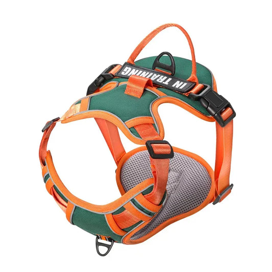Nylon Dog Harness Vest Reflective Dog Harness Personalized Breathable Adjustable Pet Harness Leash For Small Medium Large Dogs