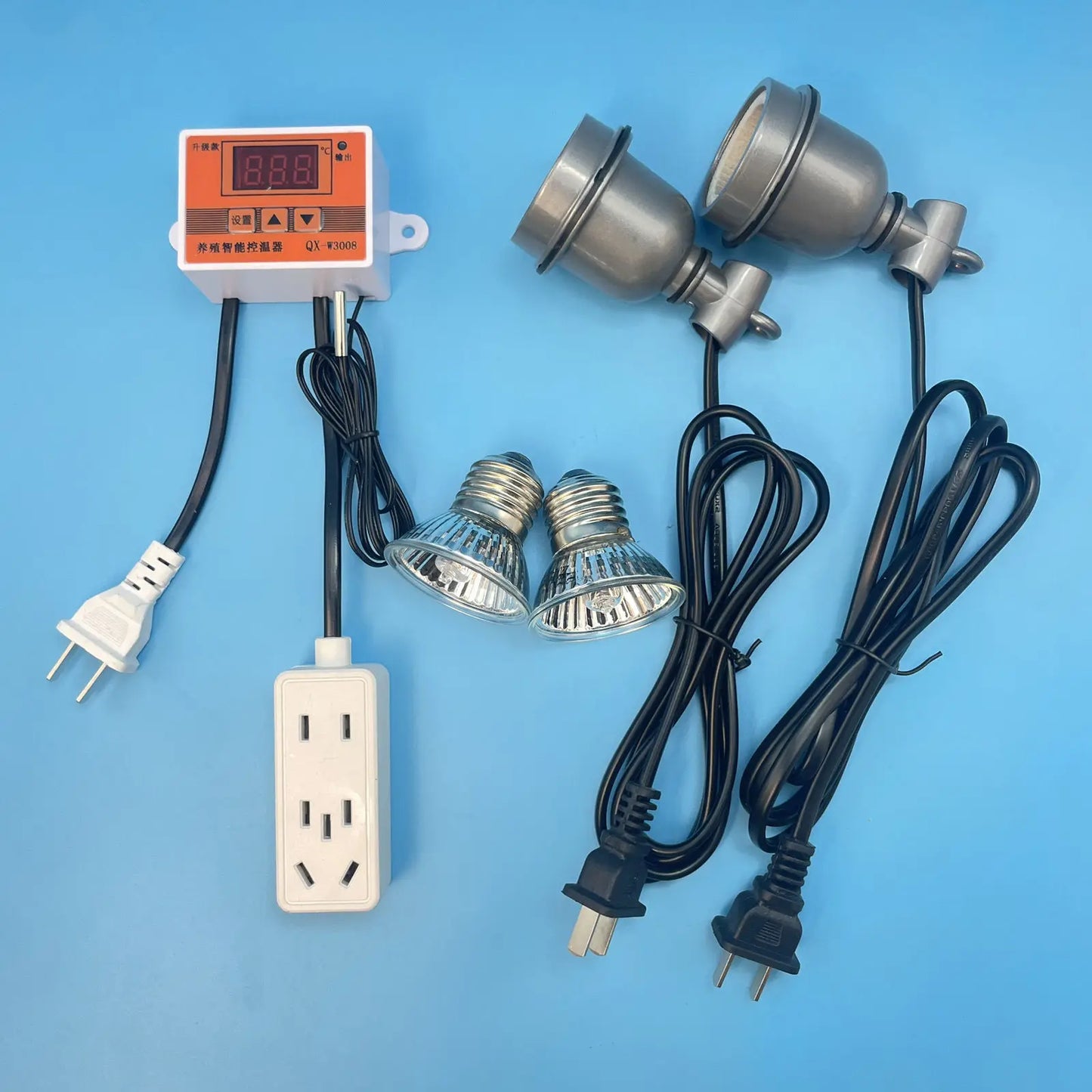 Intelligent Thermostat Heating Lamp Rutin Chicken Brooding Bird Warm Lamp Constant Temperature Breeding Special Heating Lamps