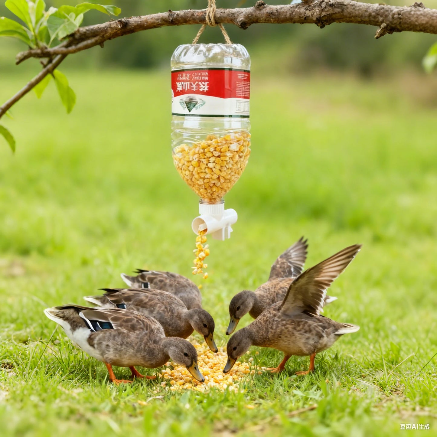 WIFI Poultry automatic timing feeder Chicken, Duck, Goose, Pigeon trough fish pond feeder