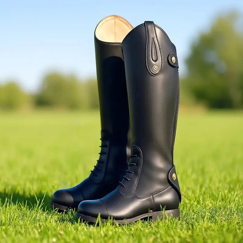 Non-Slip Equestrian Boots Leather Equestrian Supplies Long Boots Riding Equipment Ultra Footwear Resistant Horse Rider Shoes