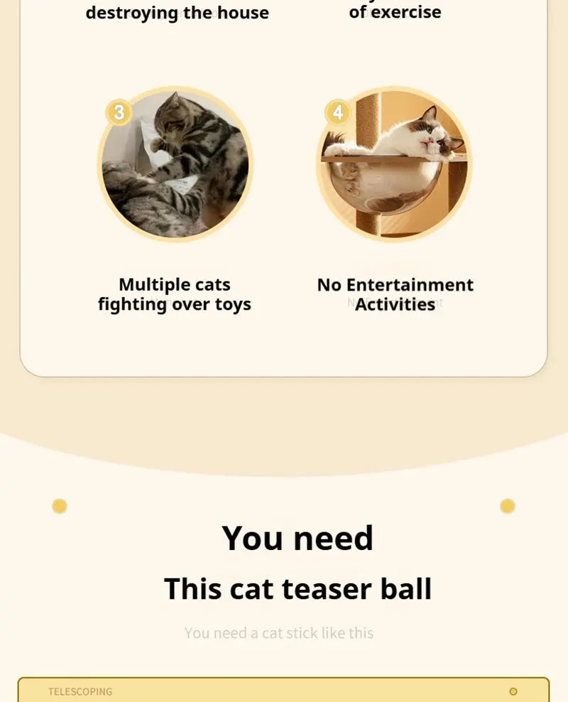 Automatic Lifting Cat Toy Ball Interactive Cat Ball Electric Lifting Pet Toy Hair Balls Self-hilarious Electric Cat Balls Toys
